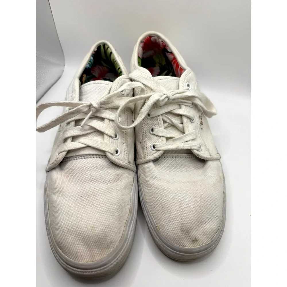 Vans Chukka Low Men 13 Sneaker Marshmallow Natural White Canvas Skateboard Shoes